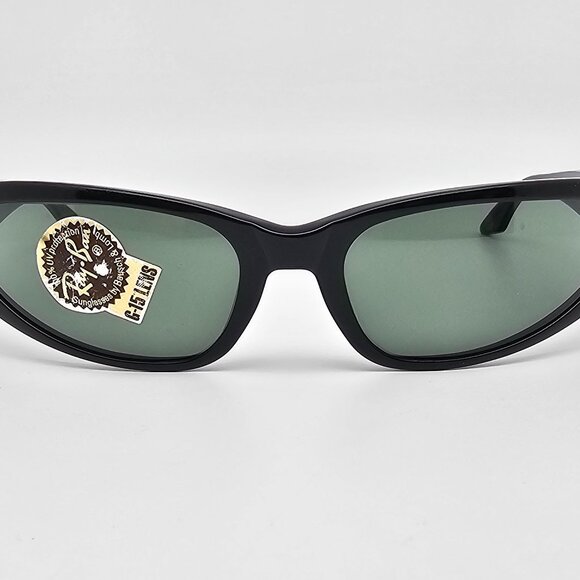 Ray-Ban B&L W1924 XYAO Black Frame G-15 Green Glass Lens Cat Eye Sunglasses 55mm main image 9